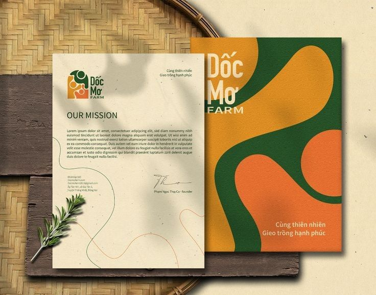 One page brochure